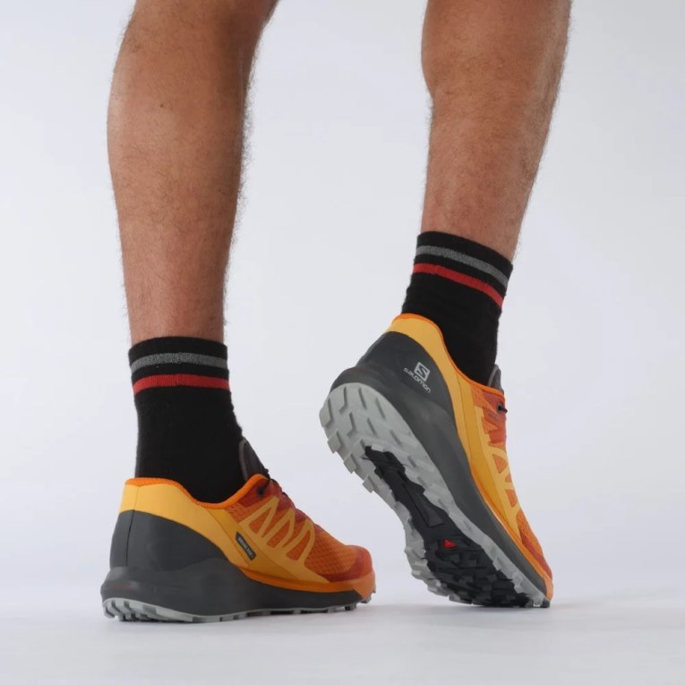 Salomon Sense Ride 4 Men's Trail Running Shoes Orange | CA 4C28